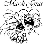 mardi gras revellers